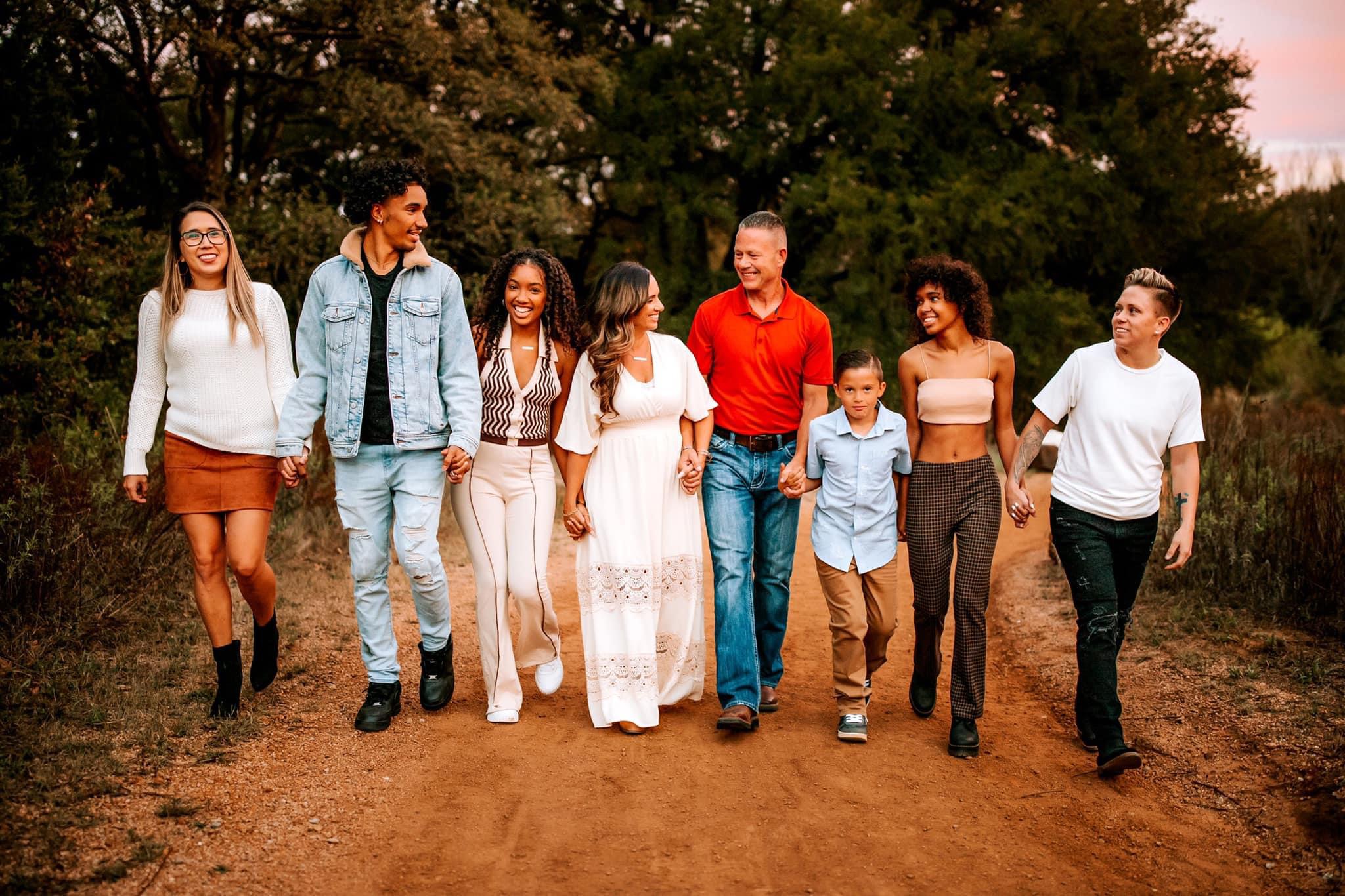Angela Lynn Martin with her family